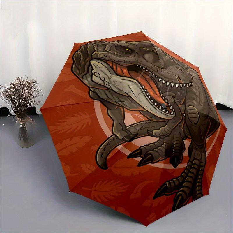 1pc Dinosaur Durable Cartoon Folding Umbrella,Compact Umbrella for Men and Women, Suitable for Travel or Daily Use.N033
