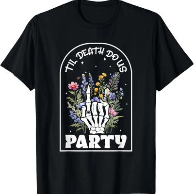 Lustiges Bis dass der Tod uns scheidet Junggesellinnenabschied Brautjungfern Team T-Shirt