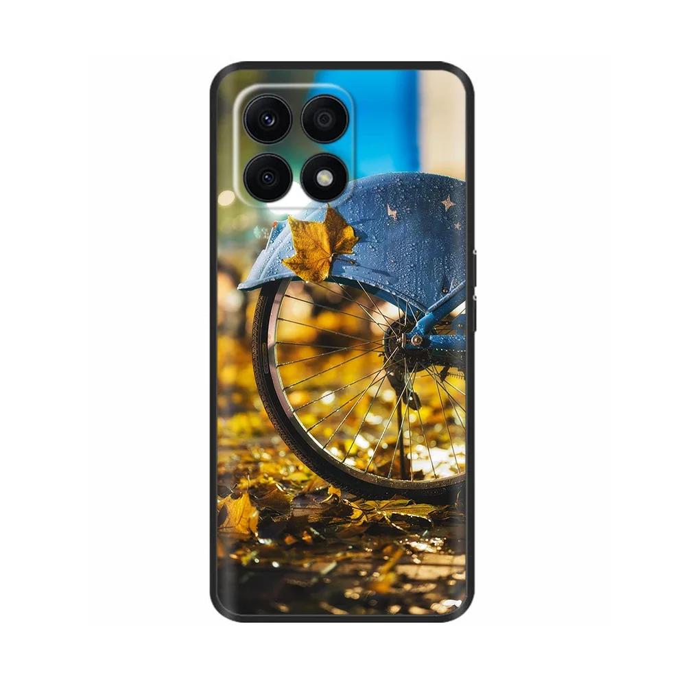 Für Huawei Honor X8A Hülle Mode Blume Weiches TPU Silikon Handyhülle Für Honor X8A HonorX8A Funda Stoßfeste Rückabdeckung Coque