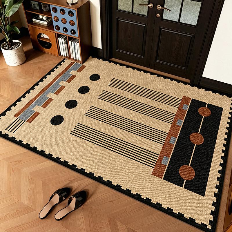 Non-slip Bauhaus Doormat Washable Vintage Entryway Rug for Front Door Home