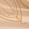 Adjustable Stackable Necklace with Boot Pendant and Simulated Pearls Clavicle Chain for Daily Wear Special Occasions