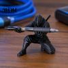 Office Desk Accessory 3D Printed Ninja Pen Holder, Unique Figurine, Creative Decorative Cup Desktop Organizer, Decor Craft for Storage Elegant Holder