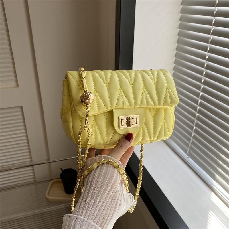 Francouzská Niche Móda Ležérní Výšivka Řetízek Jedno Rameno Crossbody Kabelka Populární Jarní Nová Podpažní Kabelka