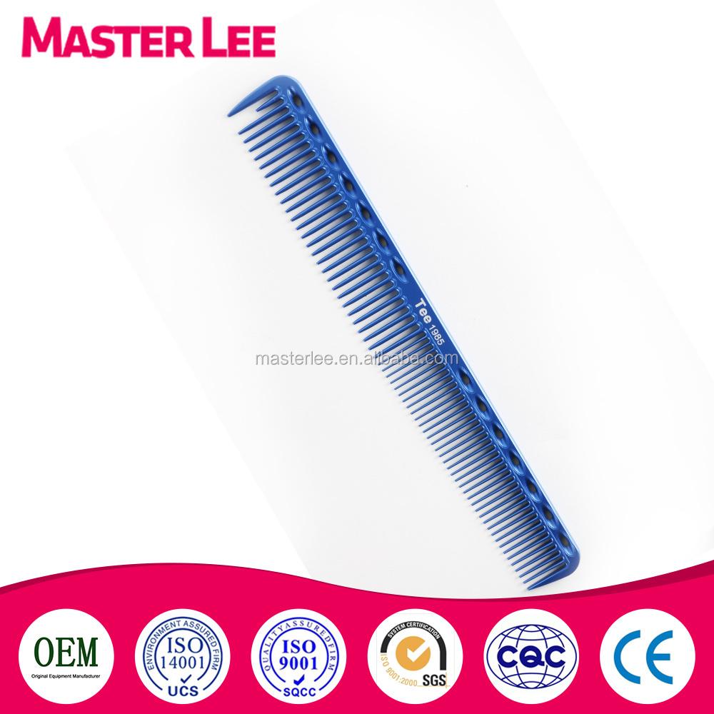 Masterlee Marke Professionelles Weltraum-Aluminium-Metall Haar schneiden Friseurkamm für Friseure