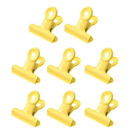 

Yousheng 8PCS Binder Clips Round Tail Safety Design Metal Clips Stable Clamping Force Macaron Fresh Color Clips Rust Resistant Office School Supplies жёлтый