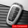Clear Transparent Tpu Car Smart Key Cover Case For Hyundai Sonata Tucson Santa Fe Cruz Ioniq 5 Palisade Nexo Accessories