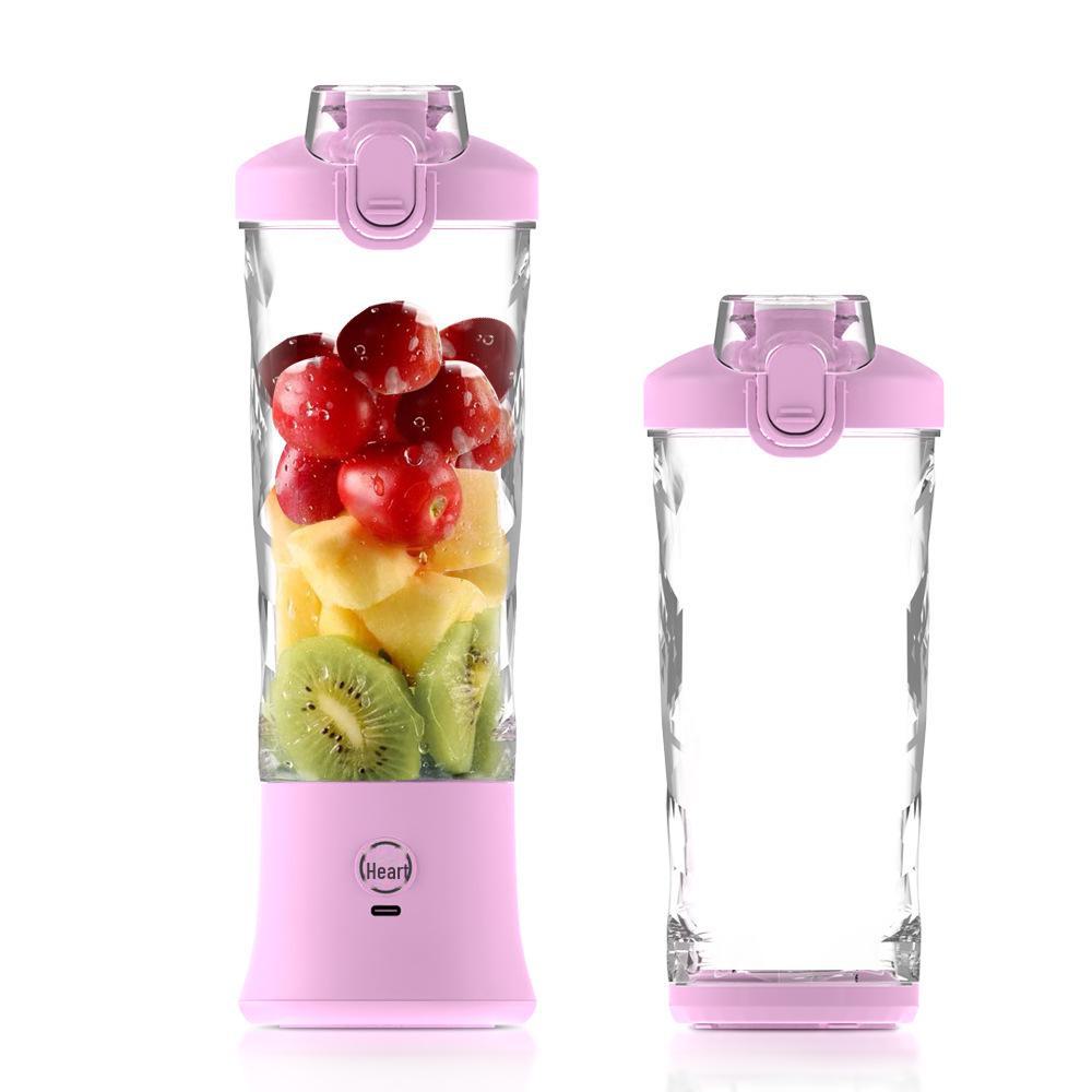 Portable Rechargeable Juicer: 600ml, Multi-Function Ice Fruit Crusher