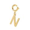 spring buckle Letter Charms Pendant initial charms pendant for Women Necklace earring Zircon keychain DIY accessories Wholesale