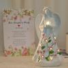 LED Lighted Guardian Angel Figurine with Floral Accents  Battery Operated Angel Statue with Glowing Star, Sympathy & Birthday Gift for Grandma, Aunt &