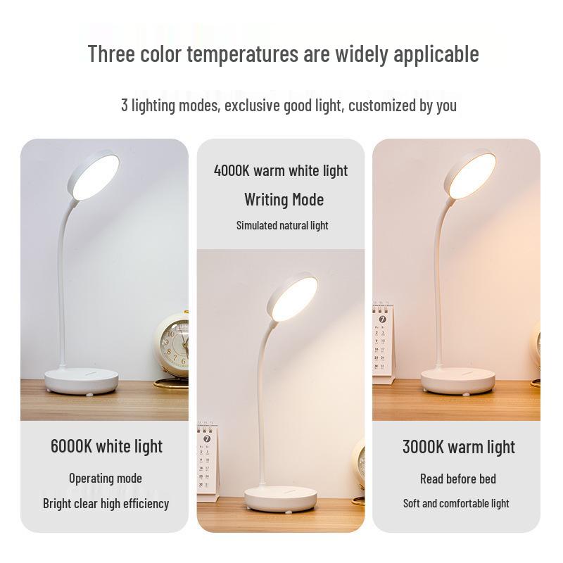 LED Table Lamp: Ambient Night Light & Eye-Friendly Study Lamp for Bedside & Bedroom.