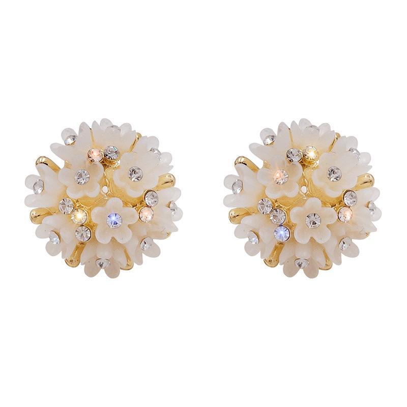 S925 Silver Flower Stud Earrings - Luxury Niche Design, Cold Style, Versatile, High-End for Women