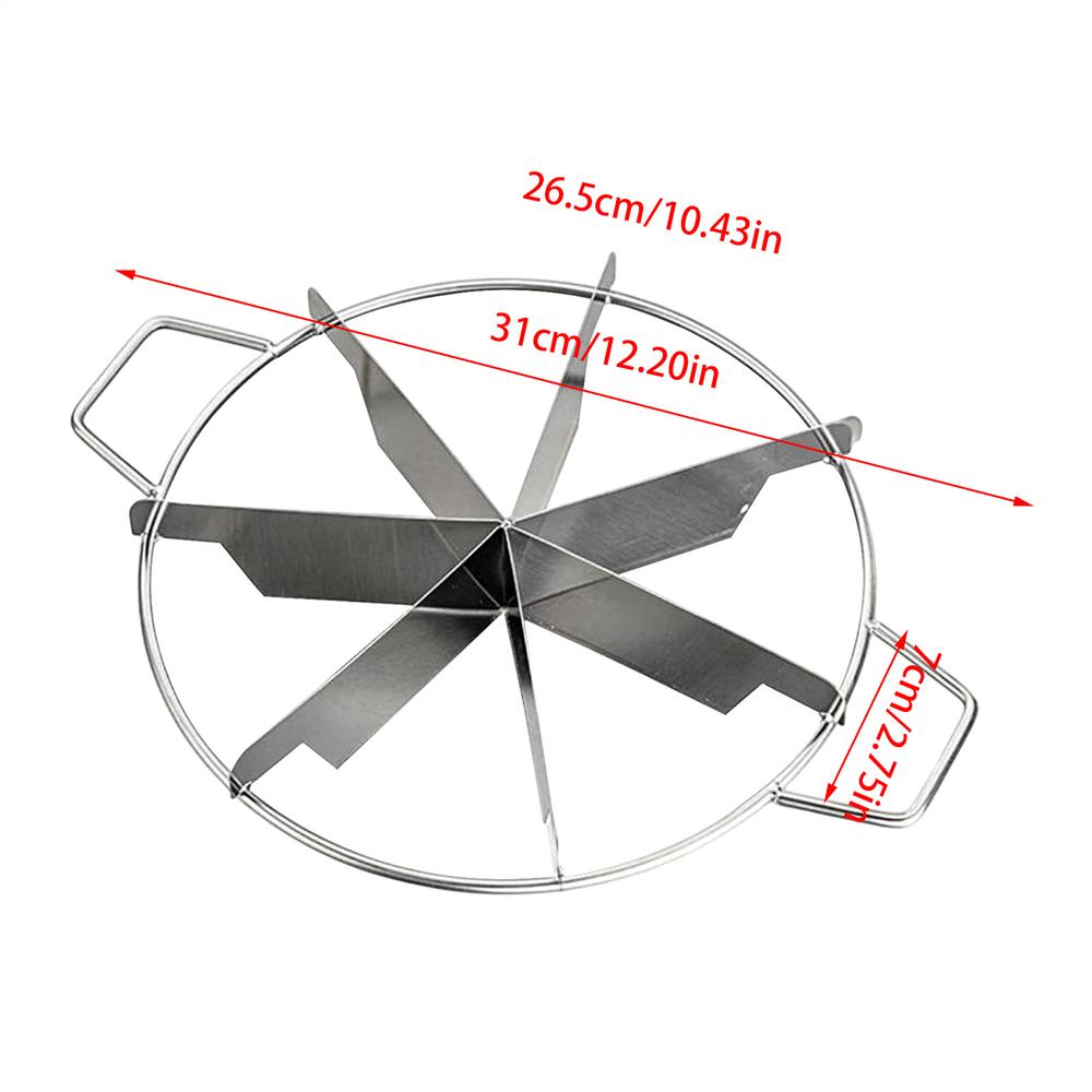 Cake Cutter Slicer Stainless Steel Pie Cutter Equal Portion Marker Round Bread Divider Pastry Cheese Pizza Cutting Press Tool