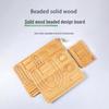 Beaded Bamboo Wooden Jewelry Tray for Bracelets and Necklaces