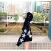 Vintage Star Rhinestone Zip Hoodie Loose Fit Long Sleeve Casual Streetwear Fall