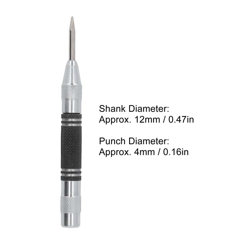 4Pcs Center Punch Automatic High Speed Steel 5in Tool Set Kit for Installation Maintenance