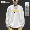 GENIOLAMODE Men's 100% Cotton Crew Neck Long-Sleeve T-Shirt