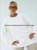 Women's Classic Solid Color Round Neck Sweatshirt - Autumn & Winter, Thickened European & American Style
