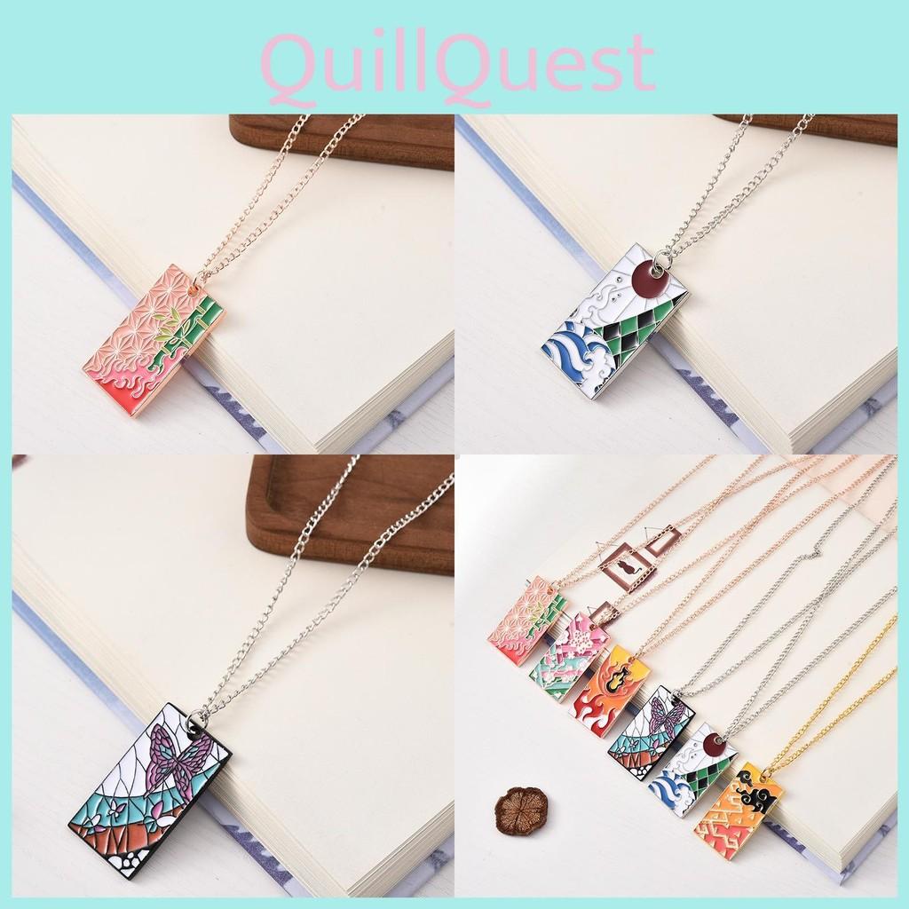 Kimetsu Slayer Demon No Yaiba Jewelry Accessory Electroplated Fans Pendants