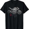 Lustiges Motorrad-Zitat Koffein und Benzin T-Shirt