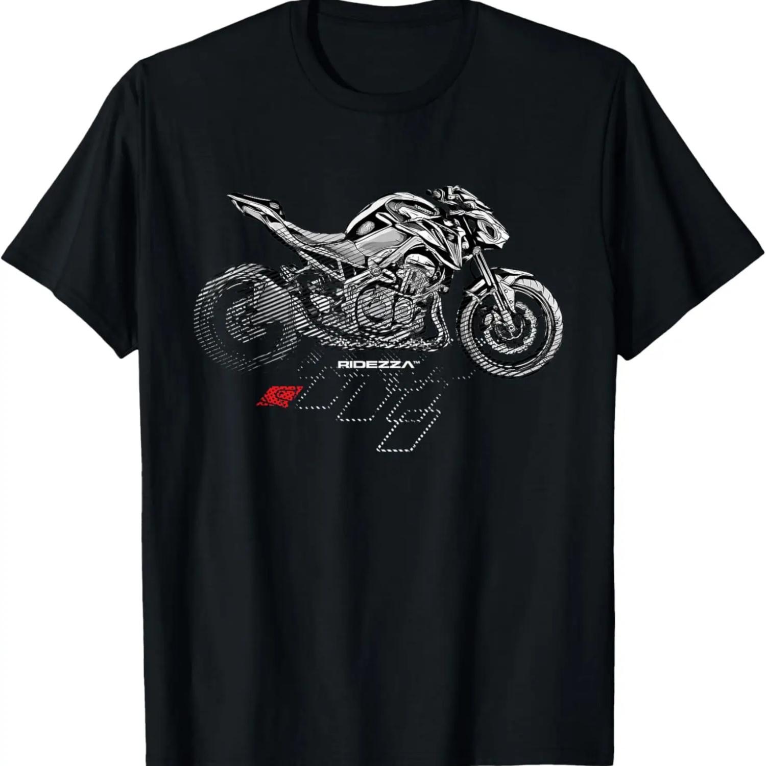 Забавная мотоциклетная цитата Футболка Кофеин и бензин S