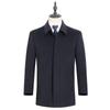 Abbigliamento autunnale e invernale per uomo di mezza età e anziano cappotto di lana cappotto di cashmere giacca ampia con risvolto taglia grande