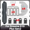 Compatible for Dreame D10 Plus Gen2 Replacement Main Side Brush HEPA Filter Mop Pad Dust Bags Spare Parts Accessories