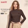 Baleno Women's Mock Neck Thermal Base Layer Shirt
