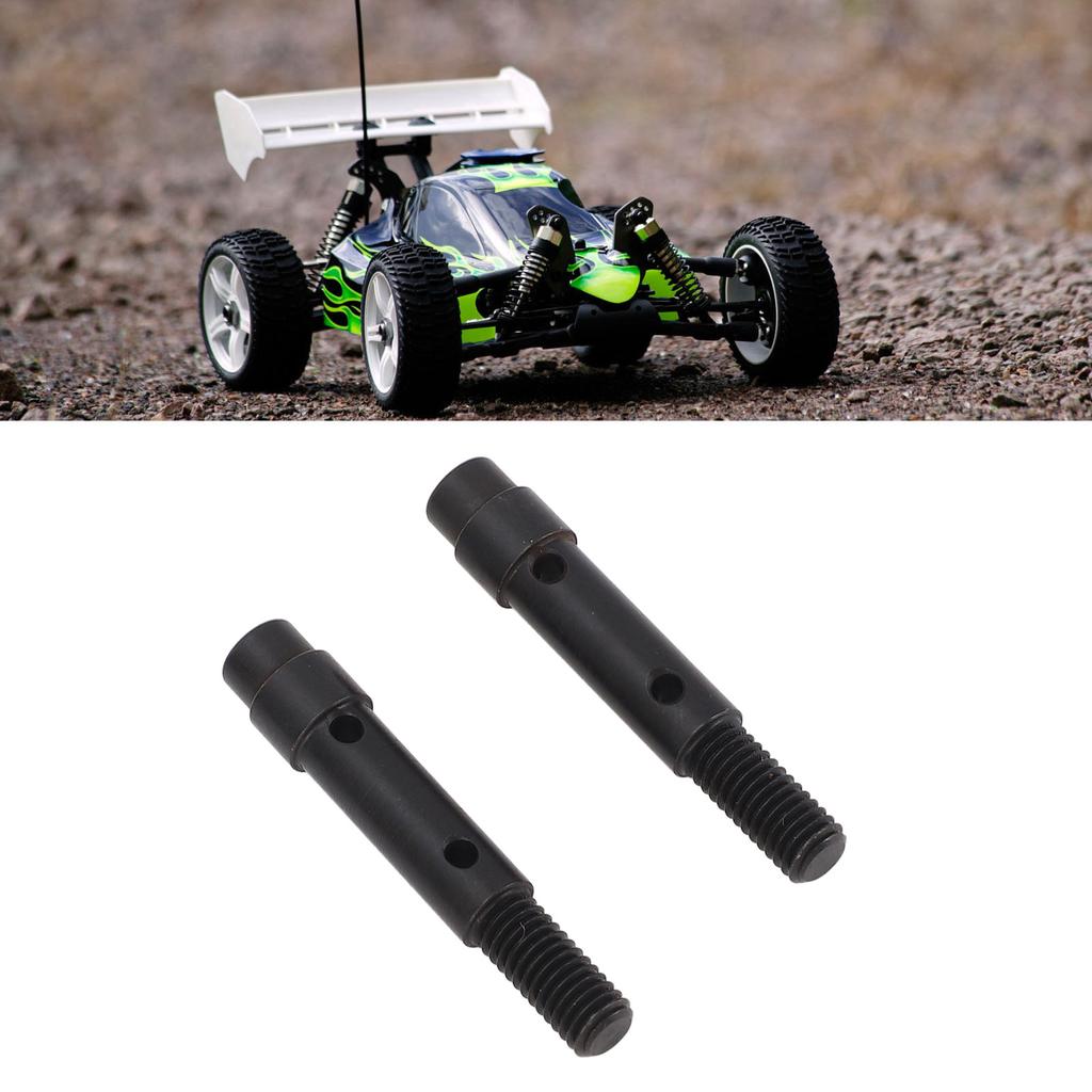 2Pcs 1/10 RC Front Axle Shaft Alloy Lightweight Impact Resistant Model Car Front Short Axle for VP F