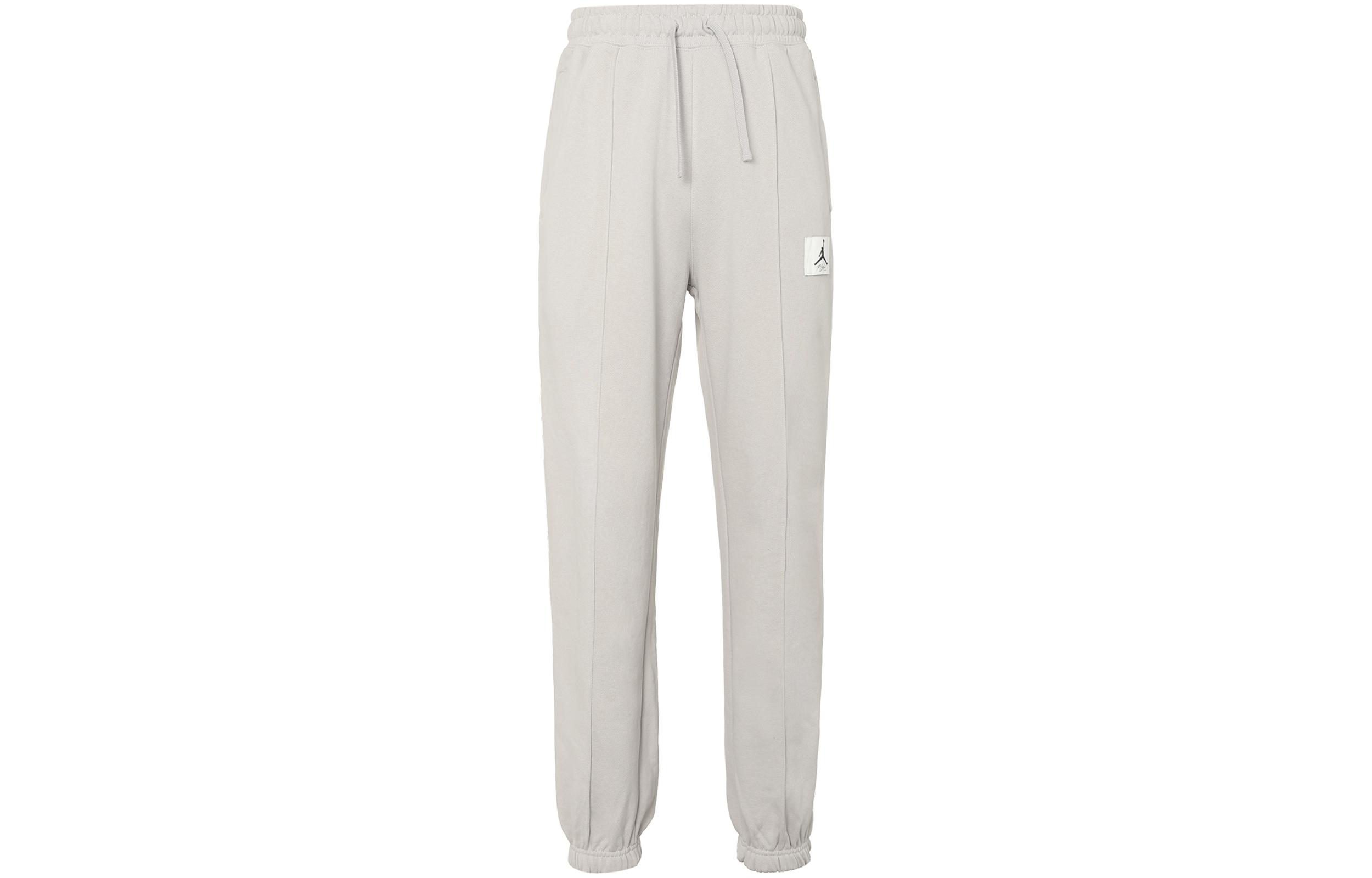 Jordan Knitted Sweatpants Women s Light Gray Moderate Cuffed Pants DD7002-012 M