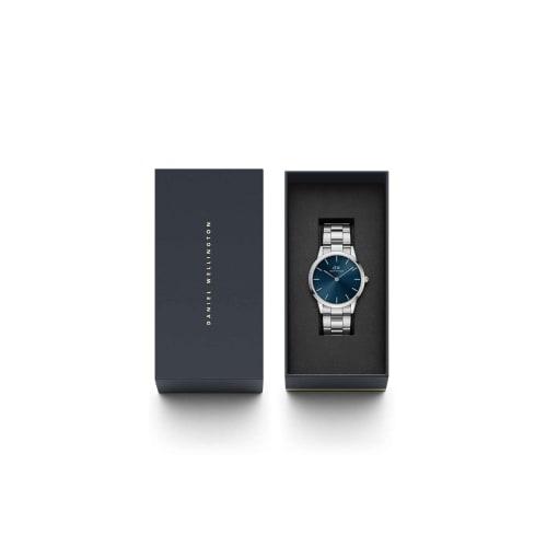 [Official Shop/2-Year Warranty/Official Import] Daniel Wellington DW Women's Iconic Link Unitone Watch, 28mm, Stylish Metal Silver Watch, Perfect Gift
