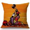 Abstract Oil Painting African Women Cushions Case Modern Abstract Art Decorative Pillows Case Sofa Seat Couch Thick Plush Pillow