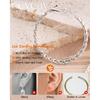 925 Sterling Silver Post Hoop Earrings Lightweight Twisted Hoop Earrings for Women Hypoallergenic Large Hoop Earrings 30/40/50MM