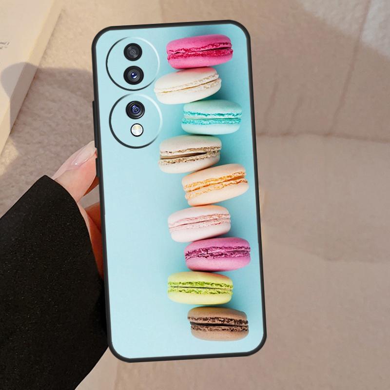 Dessert ice Cream Macaron Food For Honor Magic 7 Pro 5 6 V5 Case For Honor 200 400 50 70 90 Lite X8a X8b X9a X9b X9c Cover