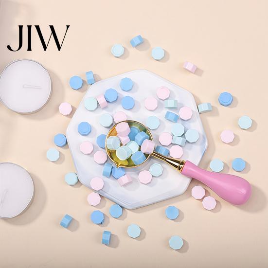 Artistic Wax Melting Spoon Seal Kit, with Sealing Beads And Candles, Stamp Supplies DIY for Wedding Invitations Envelopes Manual Making Tools