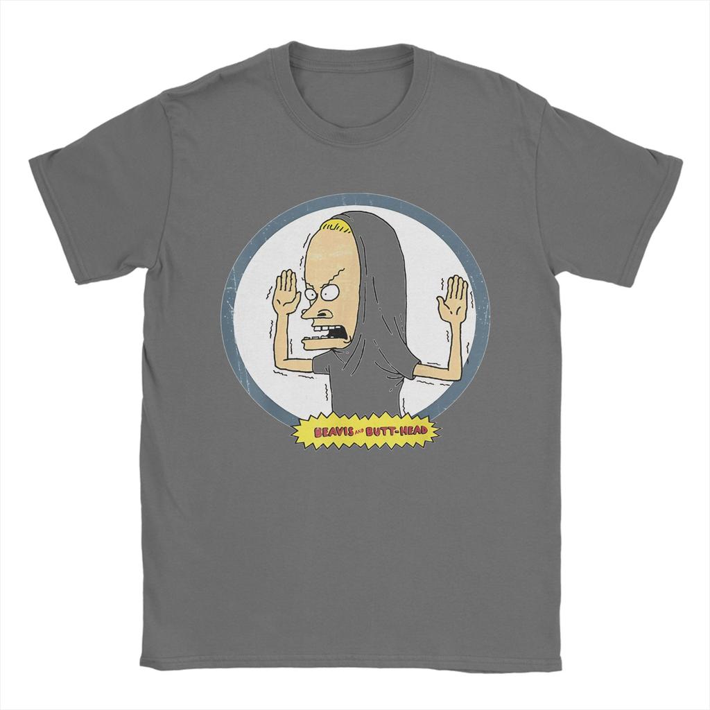 Leisure Beavis and Butthead Cornholio Circle  TShirt For Men Women Round Neck Short Sleeve Clothes  Cotton Summer Tops