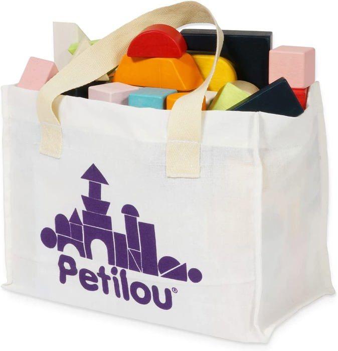 Le Toy Van - Blocs construction en bois et sac en tissu - JH PRODUCTS