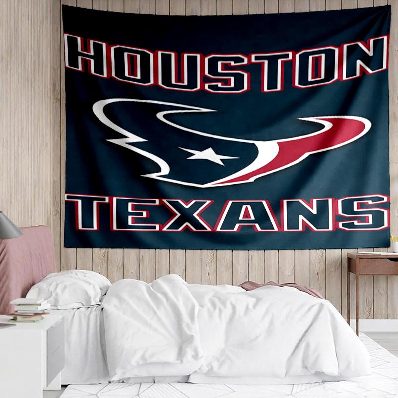 1PC Basketball Texans Logo Quick-Dry Tapestry, Unique Design Tapestry, Suitable for Bedroom,Livingroom, Playroom,Heartwarming Holiday Gifts