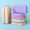 Fashion Solid Color Cosmetic Bag Rectangular Silicone Storage Bag Square Large Capacity Makeup Bag Makeup Storage