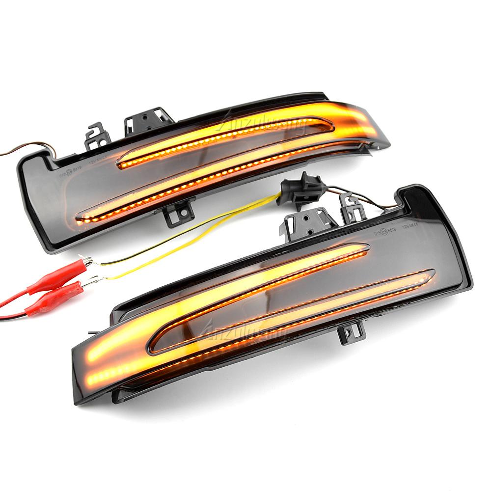 For Mercedes Benz W204 W176 W212 CLA A B C E S GLA GLK CLS Class Dynamic Led Turn Signal Rearview Mirror Indicator Blinker