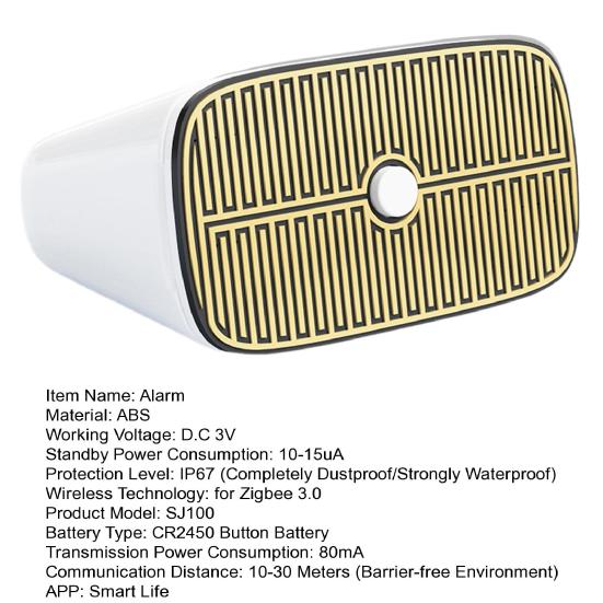 Intelligenter Regensensor und Wasserleckdetektor, ultraempfindlich, 82 Elektroden, schneller Alarm, IP67 wasserdicht, Wassersensor für Außenbereich, Innenbereich, Boden-, Wandmontage