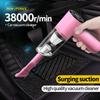 Pink Car Vacuum Cleaner 3100Pa Super Suction Super High Power Wet And Dry Cleaning Cat Hair Pet Hair Portable Mini-handheld