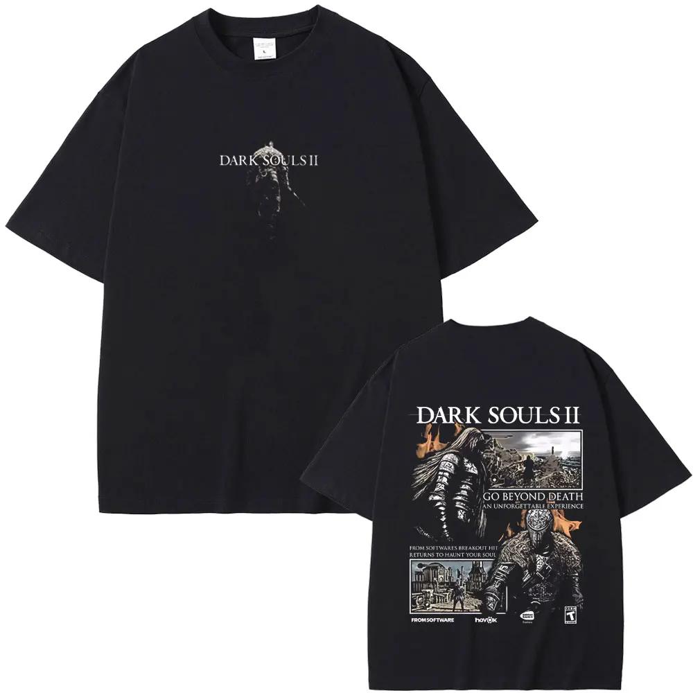Game Dark Souls Merch T Shirts Unisex Women Vintage Gothic Rock Streetwear Unisex Fashion Punk Oversized Tshirt Unisex Cotton Tees