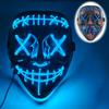Halloween Mask Flashing Cosplay LED Vendetta Mask Anonymous Mask Halloween Christmas Party Gift for Adult Kids Film Cosplay Mask