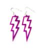 Geometric Acrylic Lightning Bolt Earrings: Bold, Fashionable Statement Jewelry for Women