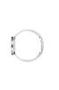 ARNE JACOBSEN STATION 53301-1608 Watch, 34mm, Scandinavian Design, Water Resistant (Quiet Design with No Second Hand), White with Silver Mesh Strap