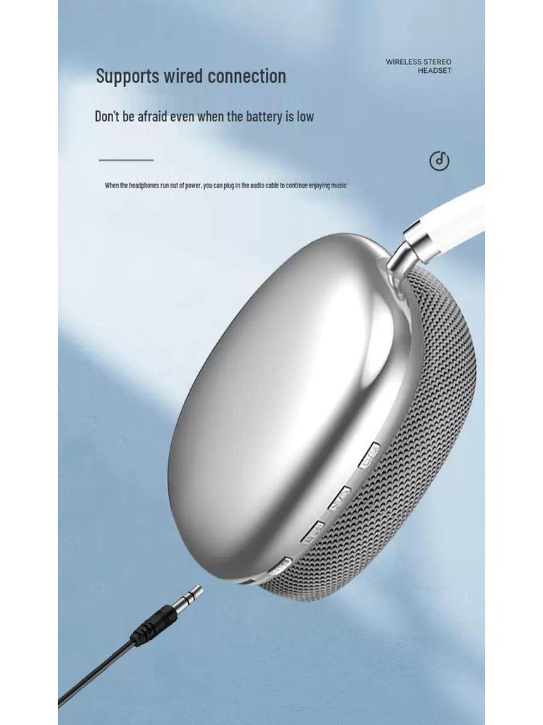 P9ProMax Over-Ear Bluetooth Headphones with Long Battery Life and Deep Bass