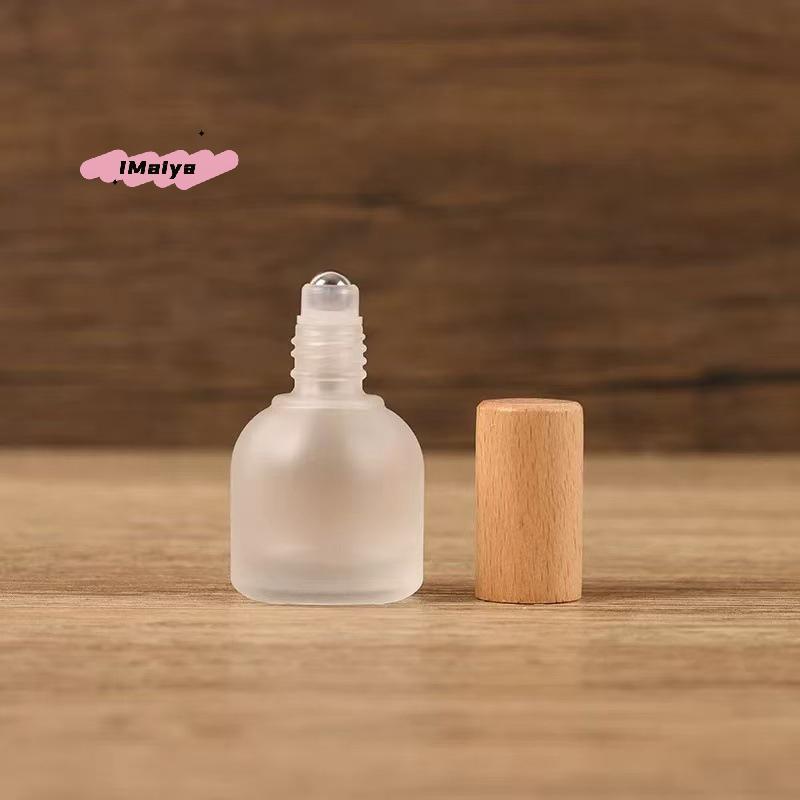 M-1Pc 10ml Glass Roller Bottle Perfume Roll On Bottle Mini Essential Oil Containers Sample Empty Bottle Travel Refill Vials