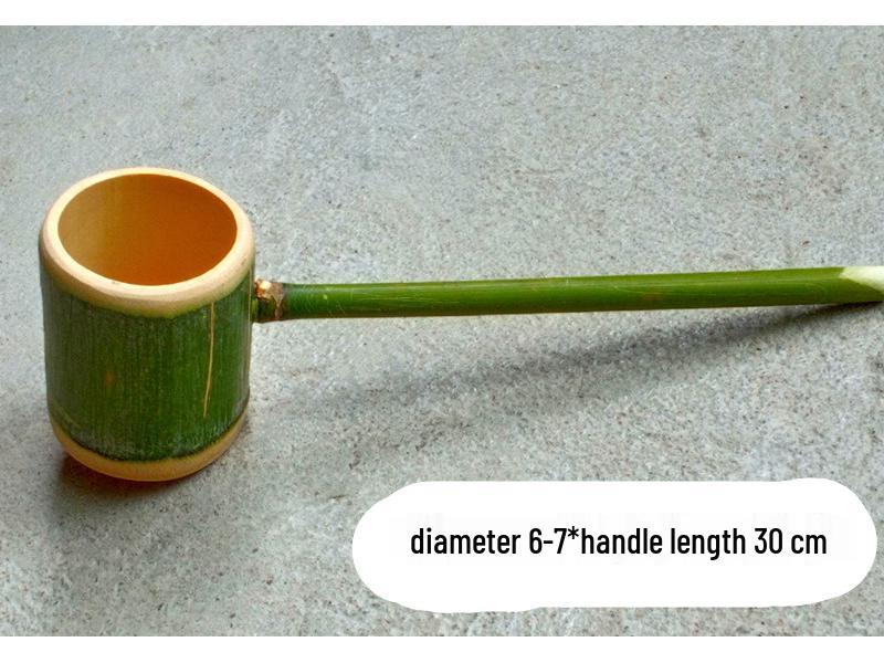 Bamboo Water Ladle and Spoon Set - Eco-Friendly Bath or Toy Accessory