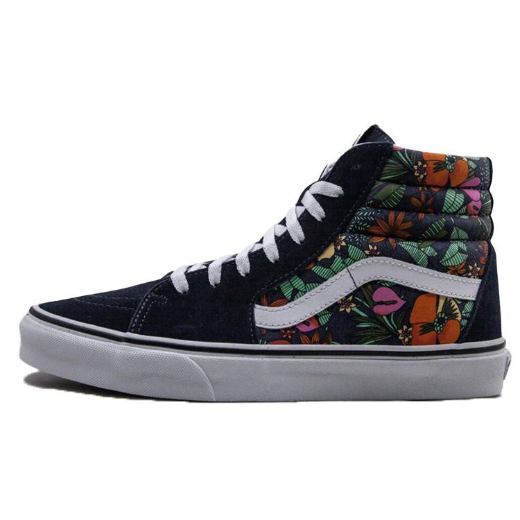 

Кроссовки унисекс Vans Sk8-Hi Tropic Multi-Color Dress-Blues True-White VN0A4U3CWH9