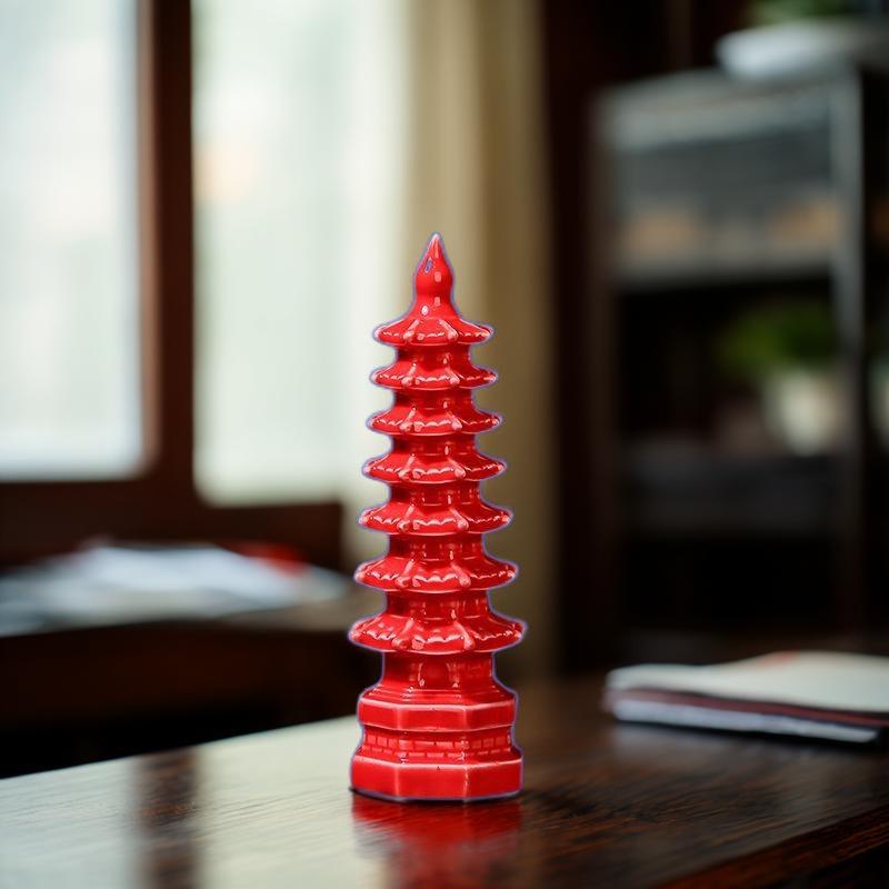 Keramisk Wenchang-pagodaprydnad: 7-, 9- eller 13-vånings handgjord dekoration för vardagsrum eller skrivbord